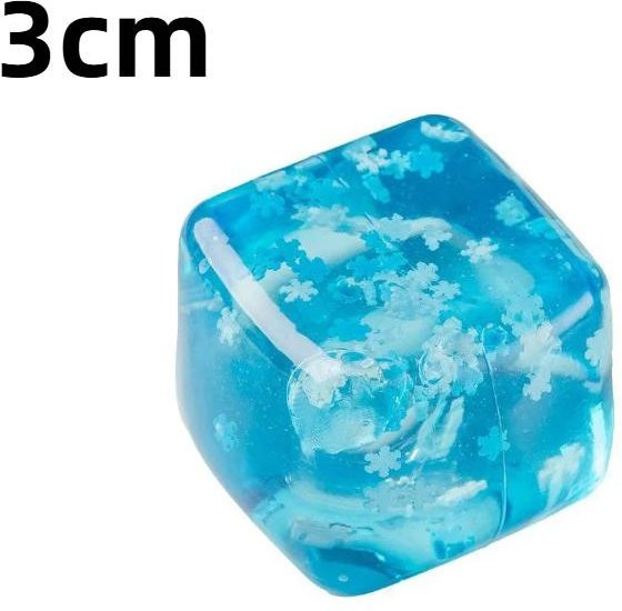 Squishy Schneeflocken-Eiswürfel, Langsam aufsteigendes Sensorisches Fidget Spielzeug, Weiche Eiswürfel Stressabbau Quetschspielzeug Handübung - Bild 1