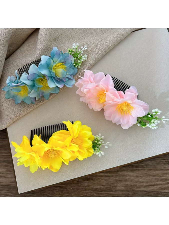 Pure & Ethereal Blumen-Haarkamm, Damen - Bild 2