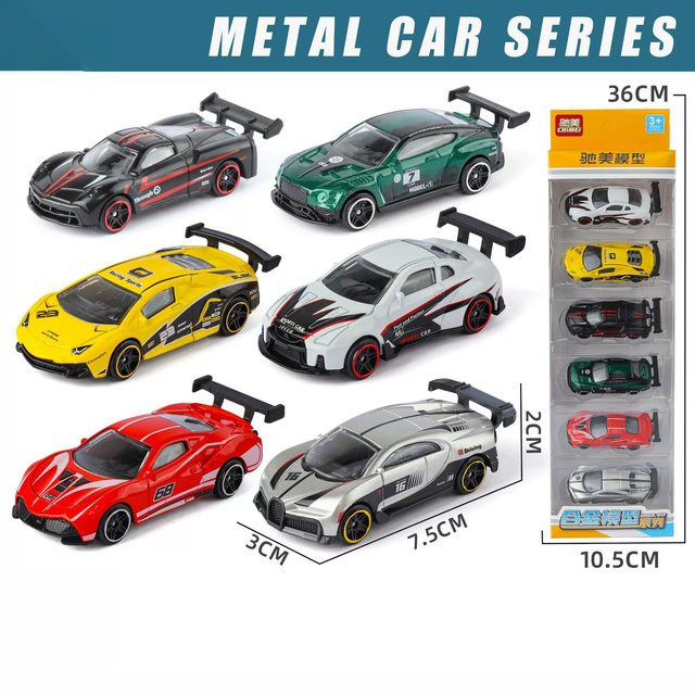 Linyi toy car Sportwagen Serie, Miniaturauto, Skala 1:64, Set, ab 14 Jahren - Bild 1