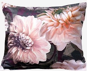 Jotex Kopfkissenbezug CASSIS aus Mako-Satin mit floralem Muster in Pink und Multicolour - Bild 1