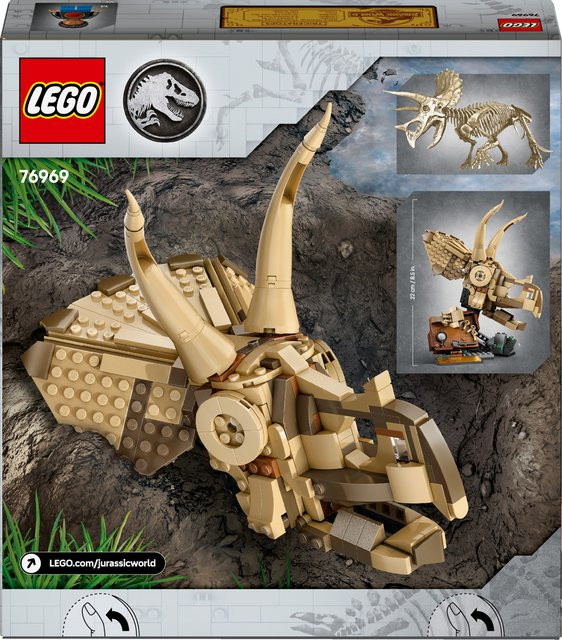 LEGO Jurassic World Dinosaurier-Fossilien Triceratops-Schädel - Bild 1