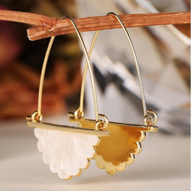 Huitan Ohrringe, Gold, Perle, Damen - Bild 1