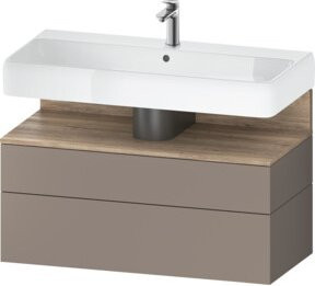 Duravit Waschtischunterschrank Qatego in Beige, Wandhängend, B/T/H: 99 x 47 x 59 cm - Bild 1