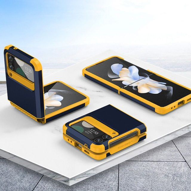 Samsung Handyhülle mit Scharnierschutz für Galaxy Z Flip 5, Z Flip 4 und Z Flip 3 in Schwarz - Bild 1