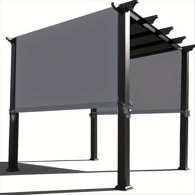 Wasserdichter Pergola Ersatz Baldachin in Grau, Universal Ersatzstoff für Pergola-Überdachungen - Bild 1