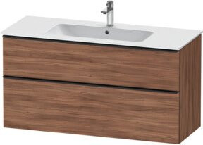 Duravit Waschtischunterschrank D-Neo Wandhängend in Nussbaum matt, B: 121 cm, T: 46,2 cm, H: 62,5 cm - Bild 1