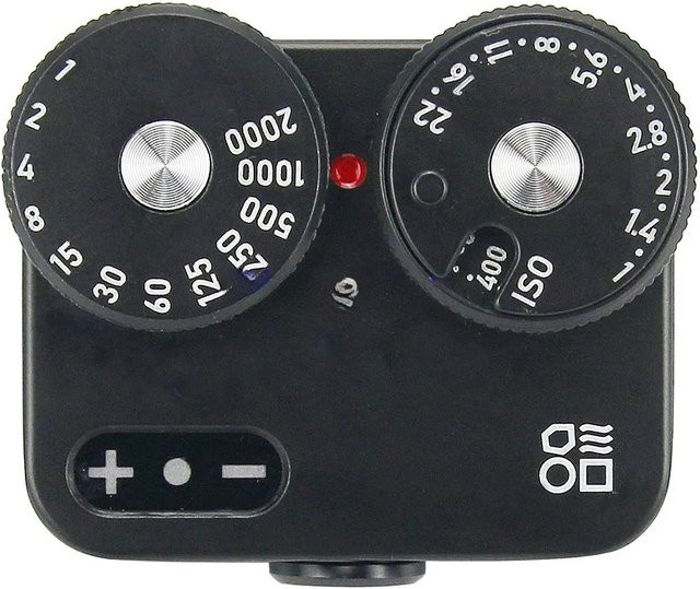 DOOMO METER D Blitzschuh-Lichtmesser in Schwarz für Leica T0408 mit 120/135 Rangefinder und doppelt umkehrbarer Funktion - Bild 1