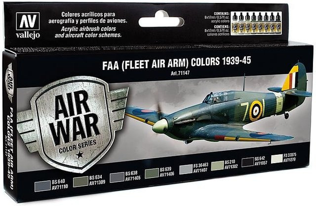 Vallejo FAA 1939-1945 Air War Farbset, 8 x 17 ml, Bunt / Mehrfarbig - Bild 1