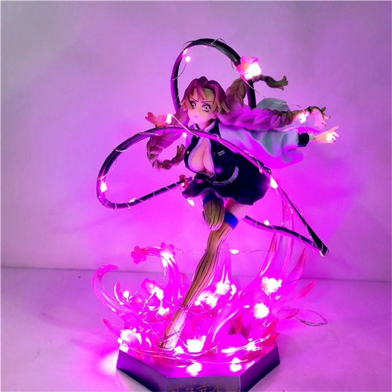 Bandai Anime Figur Dämon Slayer Kanroji Mitsuri aus PVC mit LED Nachtlicht, mehrfarbig, Höhe: 21 cm - Bild 1