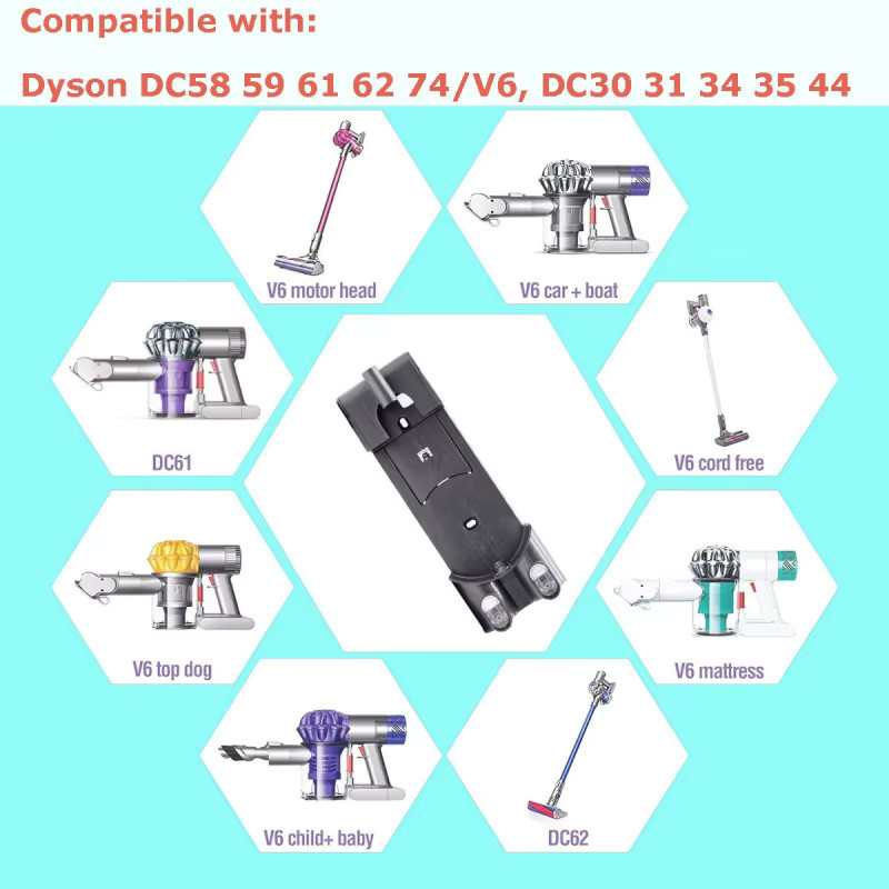 Dyson Ladestation für Staubsaugerzubehör DC35/DC59/V6 in Schwarz - Bild 2