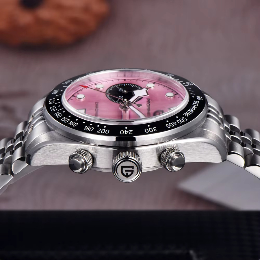 PAGANI DESIGN Chronograph, Quarz, Edelstahl, Silber, Herren - Bild 3