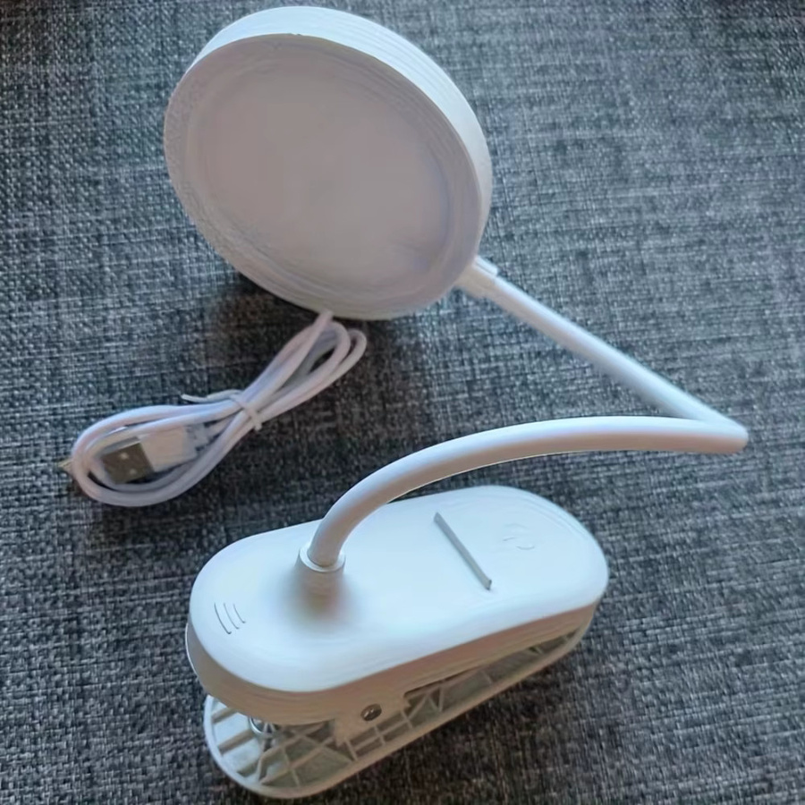 Leclstar LED Schreibtischlampe in Weiß, dimmbar und wiederaufladbar mit USB-Stromversorgung, ideale Nachtleselampe für Kinder und das Home Office - Bild 3