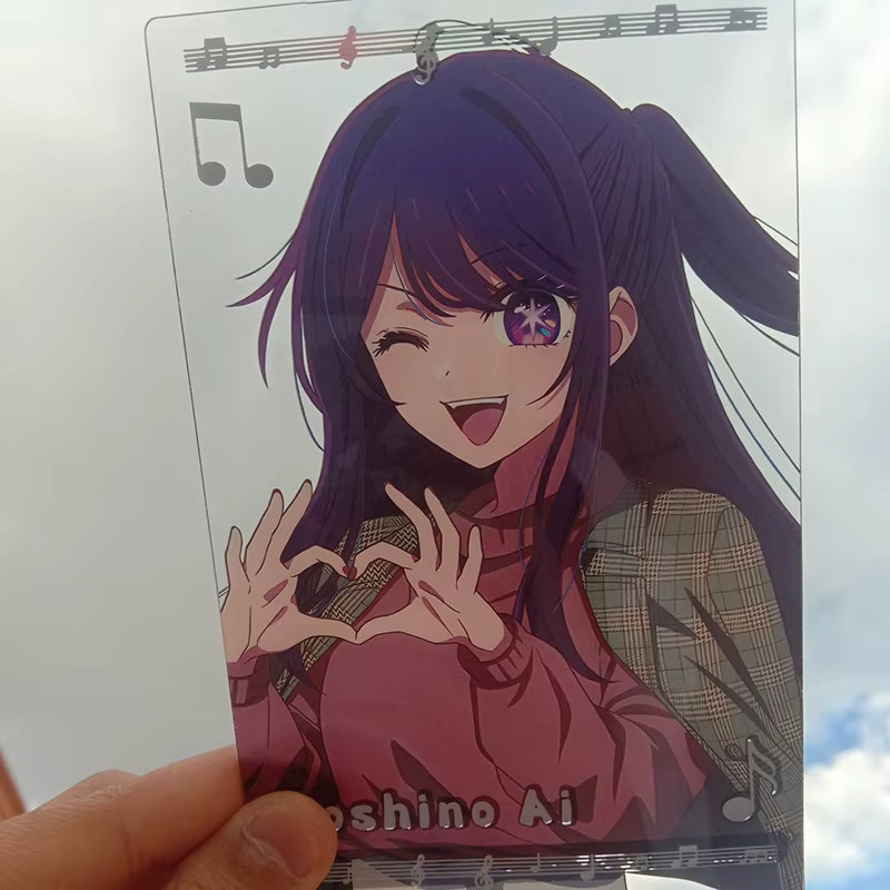 Anime OSHI NO KO PVC Transparente Foto-Karte Hoshino Ai Aquamarin Hoshino Rubii von TOUYA - Bild 4