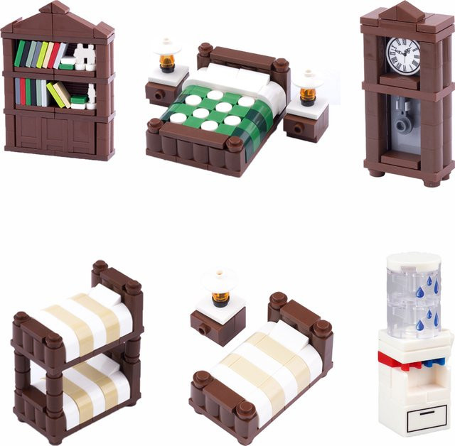 BRICKPANDA MOC City-Serie Baustein-Möbelhaus-Set, Kunststoff - Bild 1