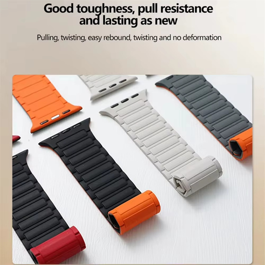 Apple Uhrenarmband Silikon, Magnetisch, Unisex - Bild 3
