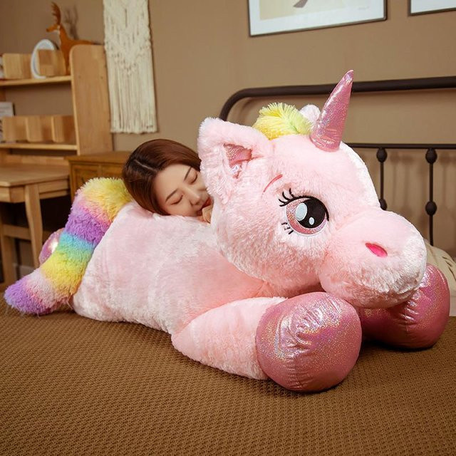 Kawaii Riesiges Einhorn Plüschtier, Rosa, ab 14 Jahren - Bild 1