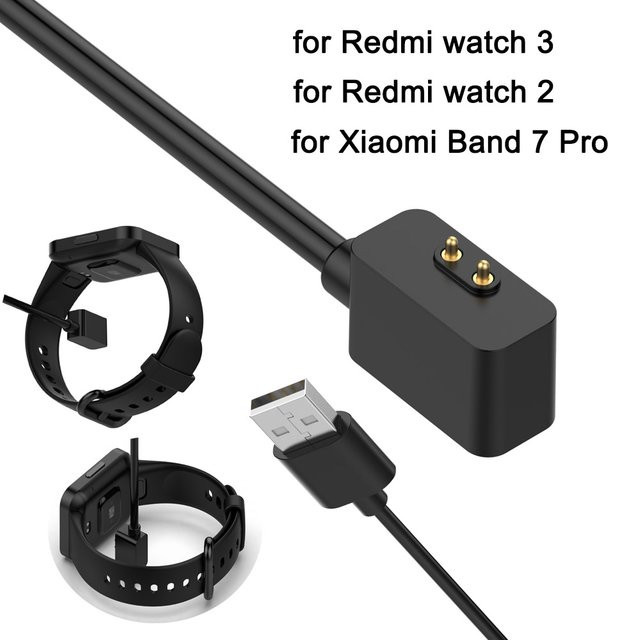 Xiaomi USB-Ladekabel für Xiaomi Band 7 Pro, Redmi Watch 3 und Redmi Watch 2 in Schwarz - Bild 1