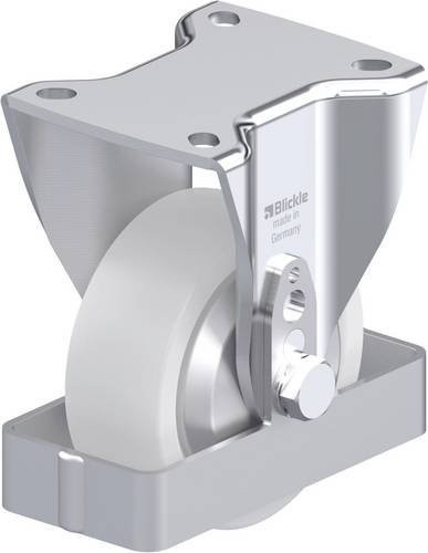 Blickle Stahlblech-Bockrolle BH-SPO 100K-1-FA-FS in Silber, Rad-Durchmesser: 100 mm, Tragfähigkeit: 500 kg - Bild 1