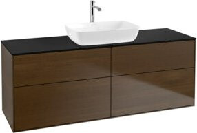 V&B Waschtischunterschrank Finion in Walnut Veneer, Breite: 160 cm, Tiefe: 50,1 cm - Bild 1