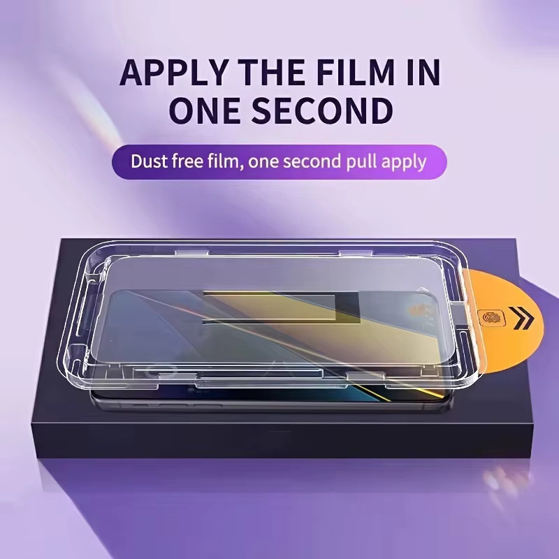 AKABEILA Blickschutzfolie aus gehärtetem Glas für iPhone Modelle in Transparent - Bild 6