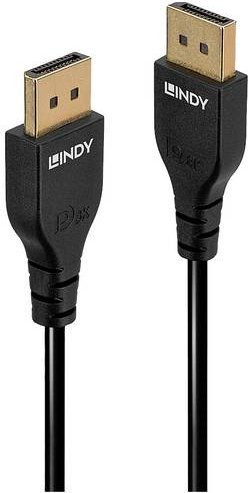 Lindy 36460 DisplayPort AV Anschlusskabel Schwarz, Länge: 0,5 m - Bild 1