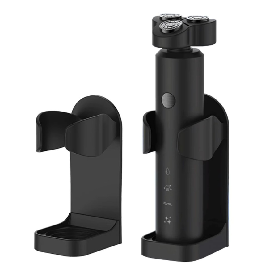 STONEGO Elektrischer Rasierer Halter aus ABS Kunststoff, Wandhalterung Organizer für das Badezimmer, Schwarz - Bild 4