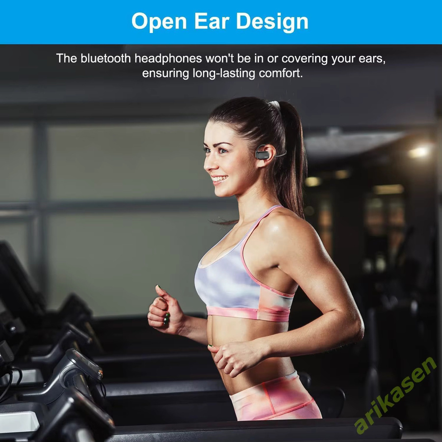 Arikasen Bluetooth-Headset mit Mikrofonarm und Geräuschunterdrückung in Schwarz - Bild 2