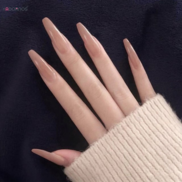 YADORNOS Press On Nails, Rosa, Glänzend, 24 Stück, Unisex - Bild 1