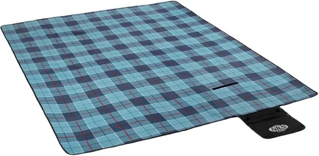NILS Camp Picknickdecke Chequered in Blau, faltbar, B/T: 250 x 200 cm - Bild 1