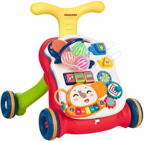 Kikkaboo Grow Laufwagen 2 in 1 Spieltisch Motorikspielcenter gelb
