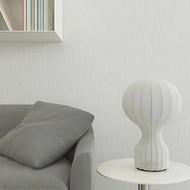YongYing Lumin Designer Schreibtischlampe im Wabi Sabi Stil aus Seide, Farbe: Weiß/Beige - Bild 1