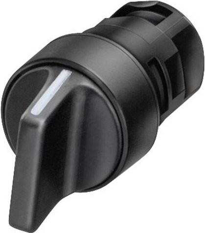 Siemens Knebelschalter 3SB2000-2DG01 in Weiß mit 2 x 62° Schaltsymbolen - Bild 1