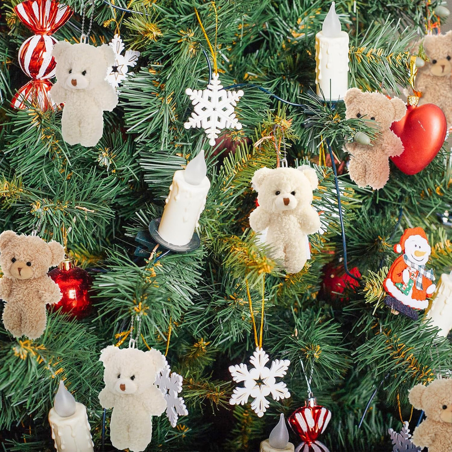 Wucifang Bags Weihnachts-Plüschbären, Kuscheltiere, Braun, ab 6 Jahren - Bild 2