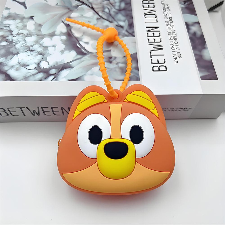 Fashnics Bluey Und Bingo Anime Figur Niedliche Cartoon Mini Münzbörse Weiche Gummi Geldbörse Kinder Tasche Dekoration Anhänger - Bild 2