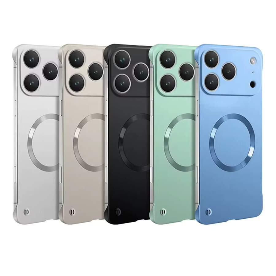 Ultradünne matte Schutzhülle mit Magnetfunktion für Apple iPhone 17 16 15 14 13 12 Pro Max Plus Air in Grün - Bild 4