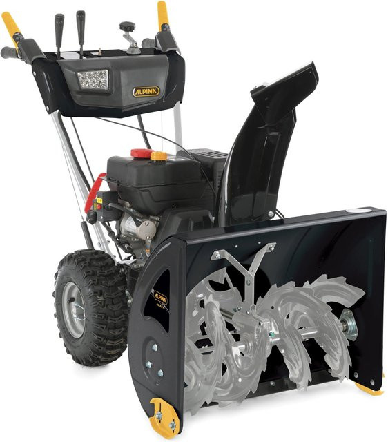 Alpina Benzin-Schneefräse AS 62 P in Schwarz mit zweistufigem System und LED-Leuchten - Bild 1