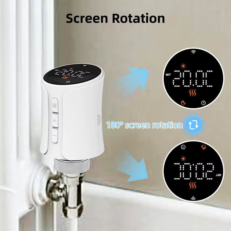EZAIOT Smart Thermostatventil für Heizkörper, WiFi und Zigbee kompatibel, weiß, für Alexa und Google Home kompatibel - Bild 3