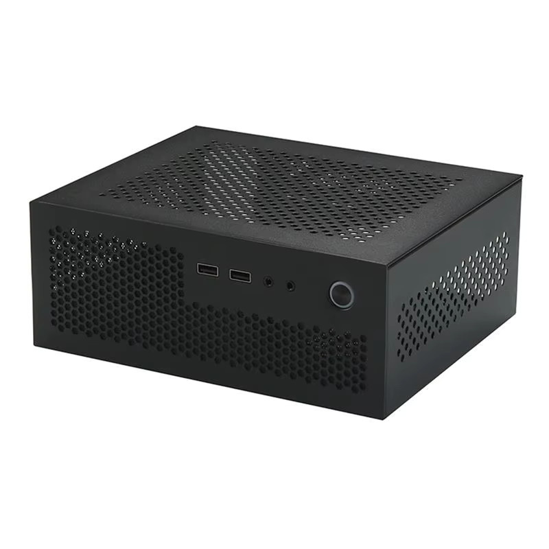 BAJEAL Exquisite-A09 Mini ITX Gaming PC Gehäuse mit USB 2.0 in Schwarz oder Silber - Bild 2
