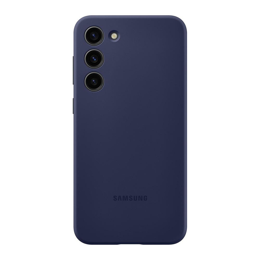 Original Samsung Silikon-Schutzhülle für Samsung Galaxy S23 Plus in Creme/Beige, weich und stoßfest - Bild 2