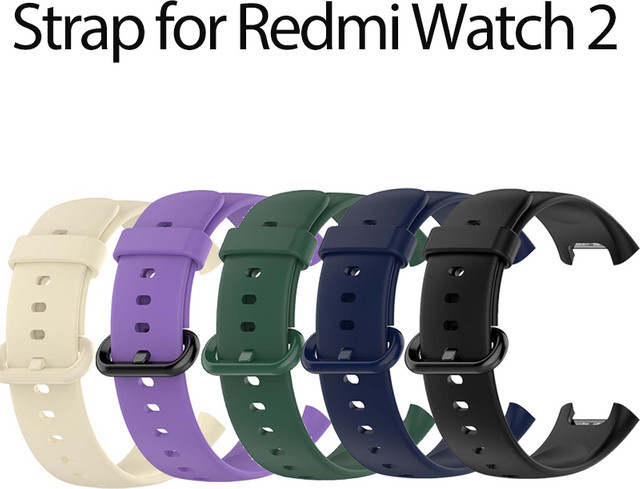 Xiaomi Uhrenarmband Silikon, Redmi Watch Lite, Redmi Watch 2 Lite, Unisex - Bild 1