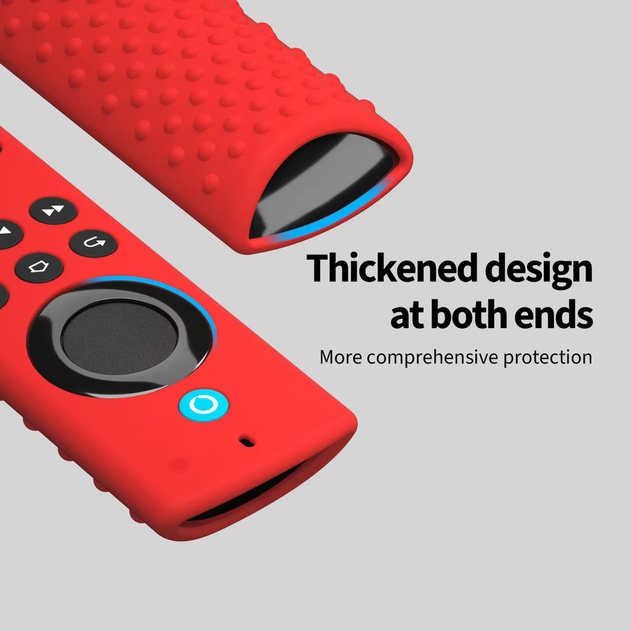Silikon-Fernbedienungsabdeckung für Fire TV Stick Lite (2021/2020-Modelle) in Rot oder Lila - Bild 3