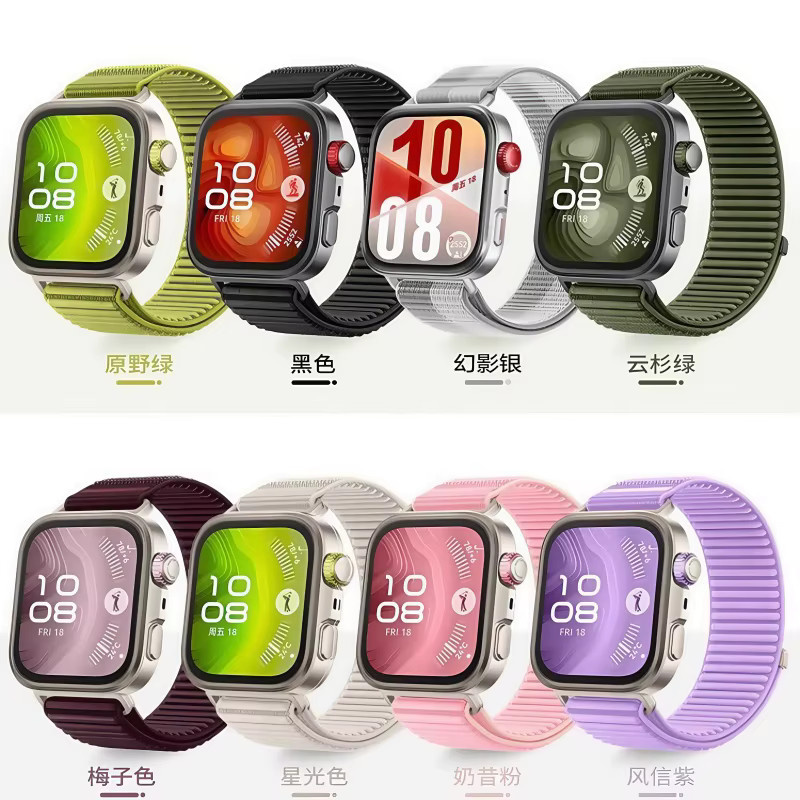 Huawei Uhrenarmband Nylon, Schwarz, Unisex - Bild 6