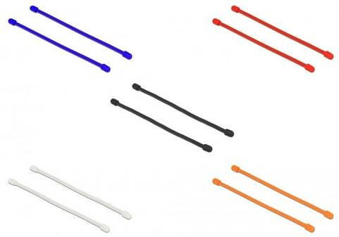 Delock 18972 Kabelbinder-Sortiment aus Kunststoff in Schwarz, Blau, Orange, Rot und Weiß, 10 Stück - Bild 1