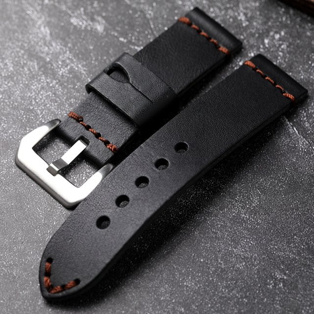 Raystray Armband, Leder, Schwarz, Herren, Vintage - Bild 1