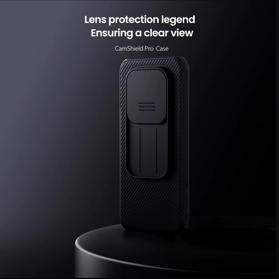 NILLKIN Fitted Case Camshield Shield Case Schutzhülle für Poco M8 Pro 5G mit Objektivschutzabdeckung in Schwarz - Bild 2