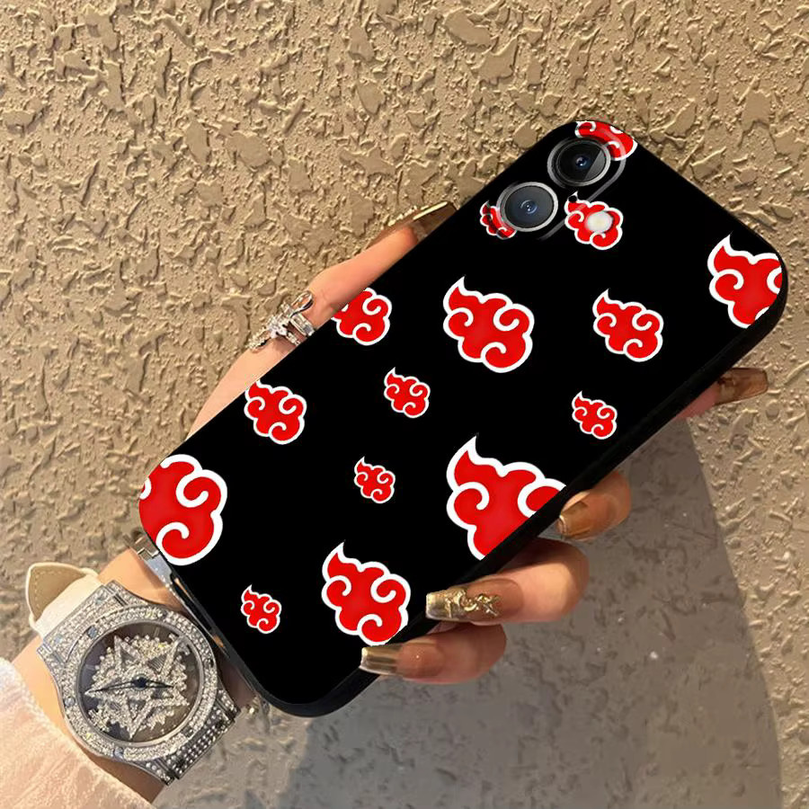 Schutzhülle für Honor 90 Lite X9a X7a X8 8X X7 X9c 70X9 mit Akatsuki Cloud Design in Schwarz - Bild 2