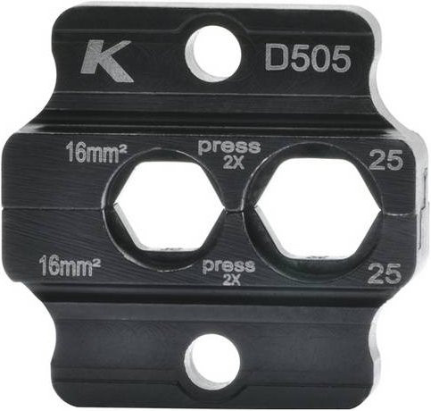 Klauke D504 Presseinsatz für Klauke Zangen, 6 bis 16mm², Silber - Bild 1
