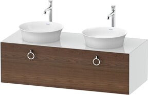 Duravit Waschtischunterschrank White Tulip in Weiß Hochglanz, Breite: 130 cm, Tiefe: 55 cm, Höhe: 40,8 cm - Bild 1