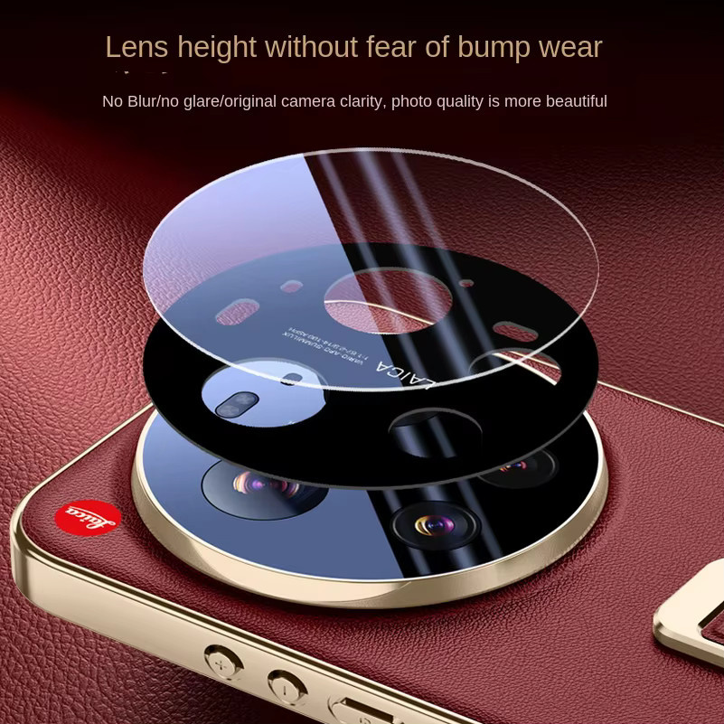 Xiaomi 17 Ultra Schutzhülle mit Lederarmband und Metallständer in Weiß - Bild 5