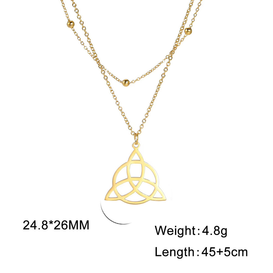 Lemegeton Halskette, Silber, Triquetra Celtics Knoten, Damen - Bild 3